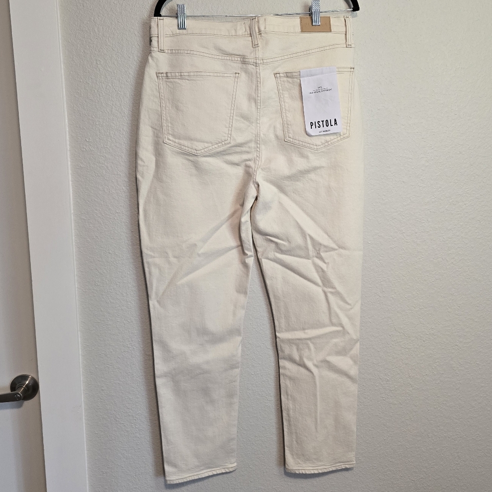 NWT Pistola Kate High Rise Slim Straight  Leg Jeans Size 32 - Picture 4 of 5